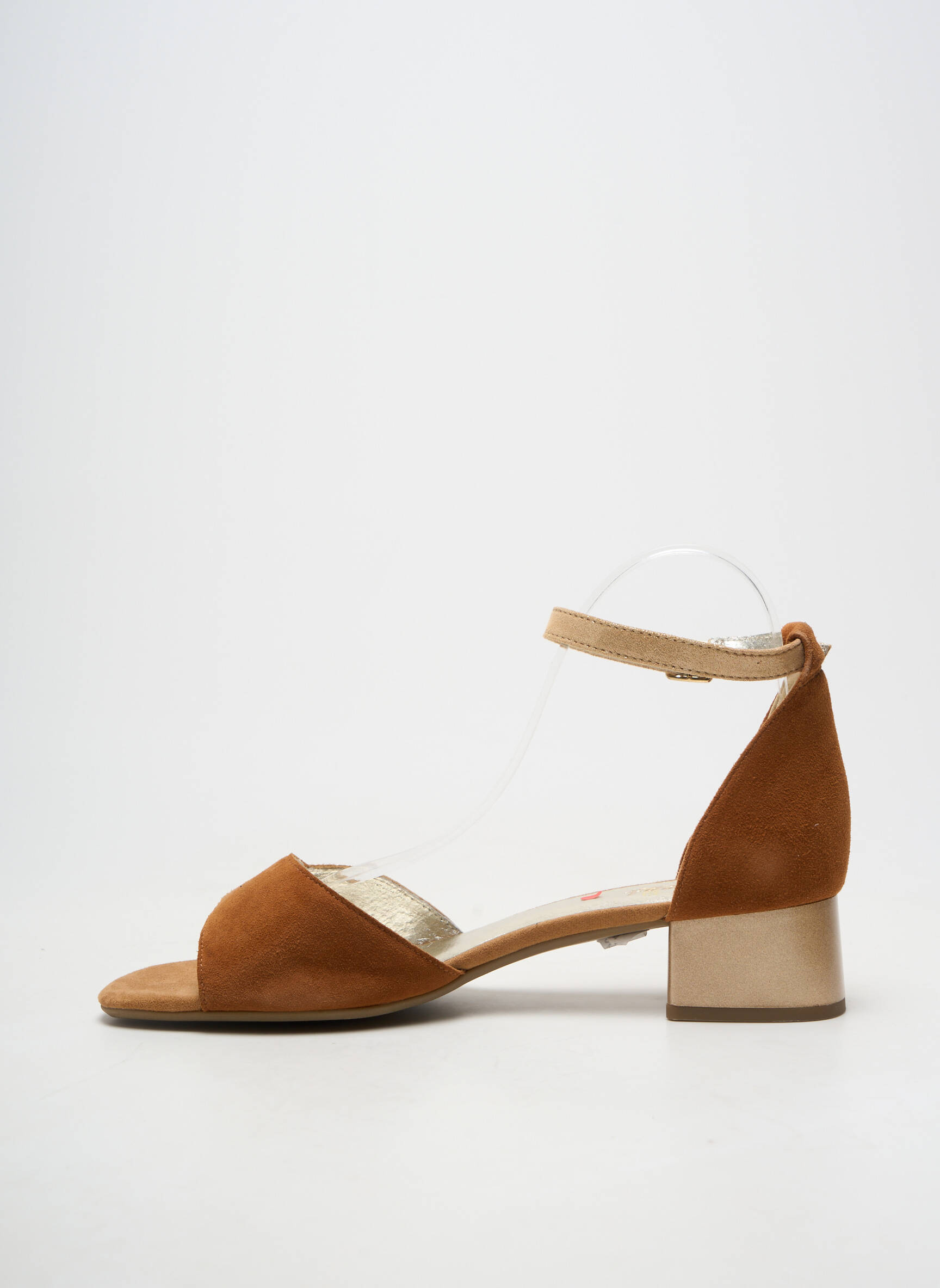 Sandales/nu pieds fermeture boucle(s) talon de 4 à 6cm marron SWEET femme