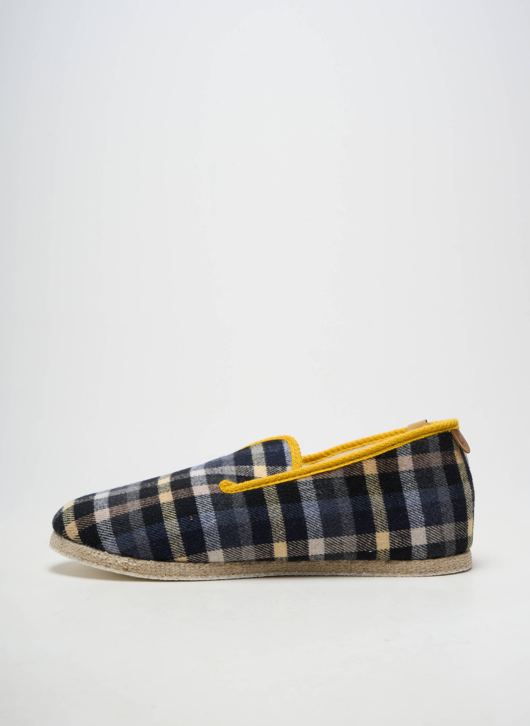 Chaussons/pantoufles bout rond bout rond bleu CHAUSSE MOUTON homme