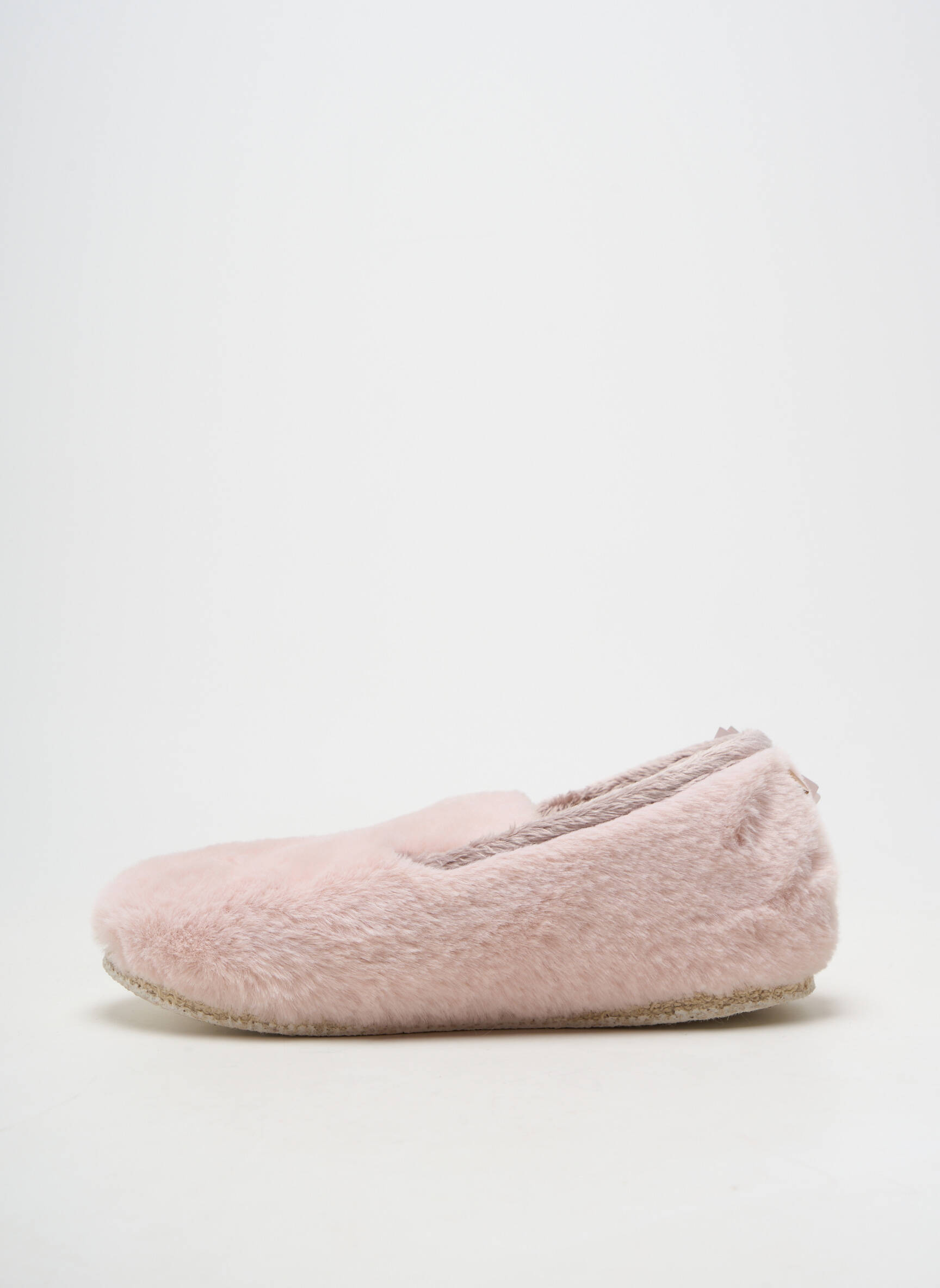 Chaussons/pantoufles bout rond talon plat jusqu'à 3cm rose CHAUSSE MOUTON femme