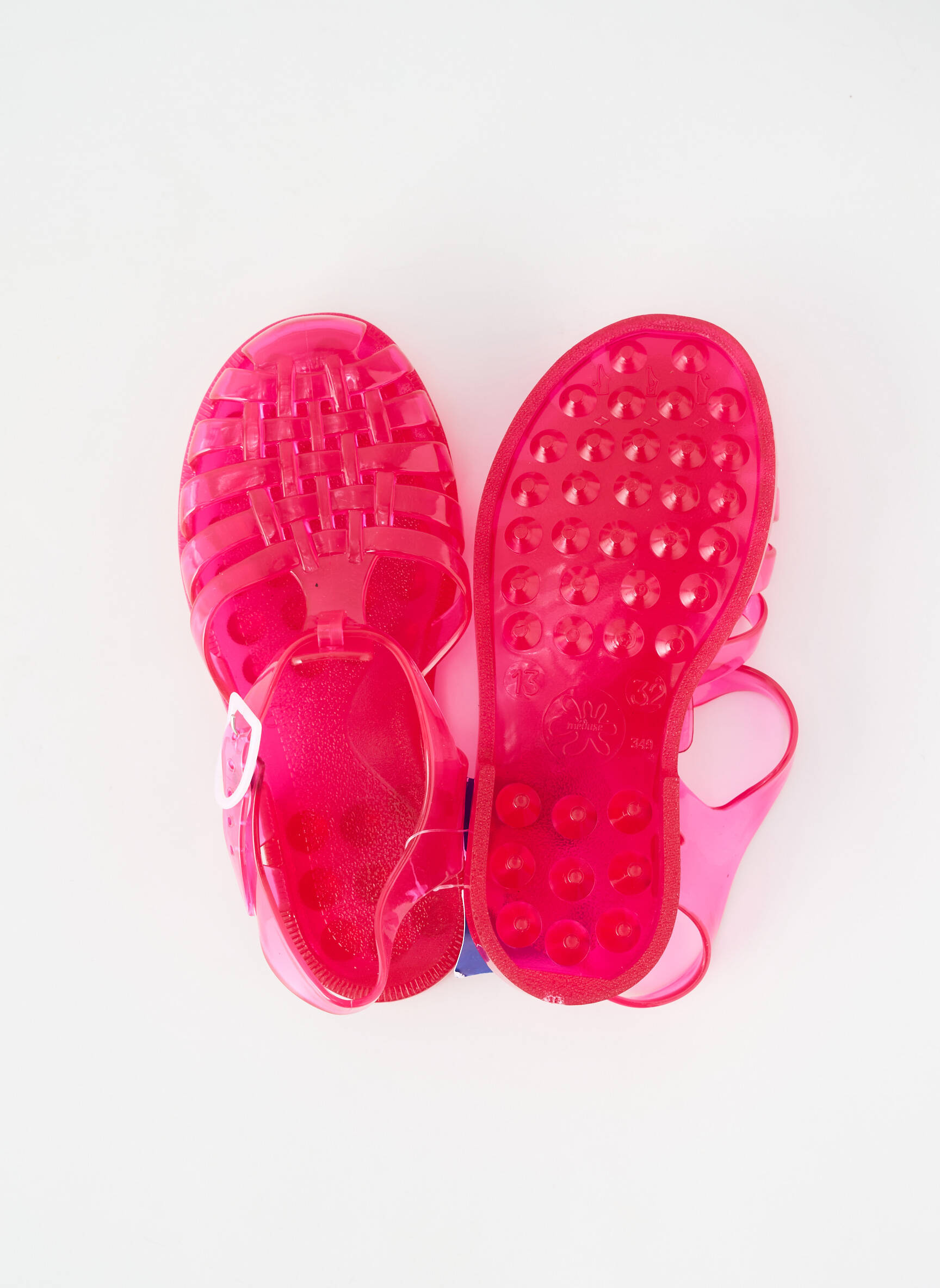 Sandales/nu pieds bout rond carré rose MEDUSE fille