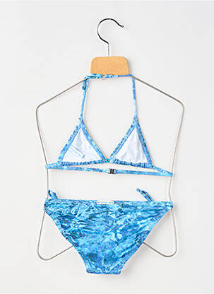 Maillot de bain 2 pièces stretch bleu PRINCESSE ILOU fille