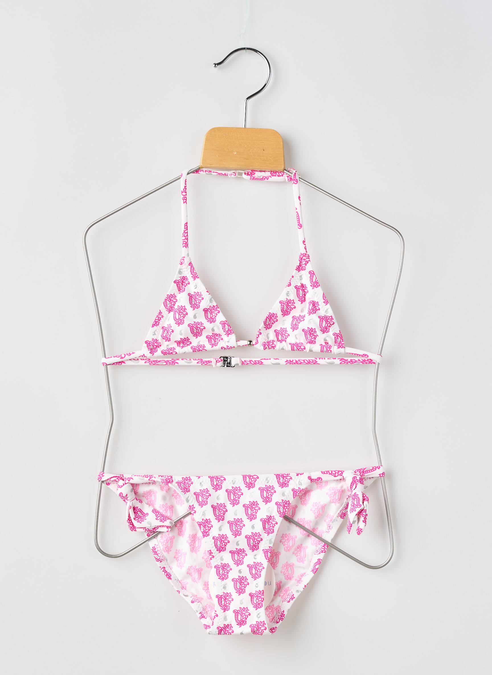 Maillot de bain 2 pièces stretch rose PRINCESSE ILOU fille