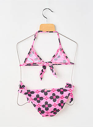 Maillot de bain 2 pièces bikini rose PRINCESSE ILOU fille