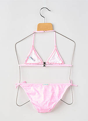 Maillot de bain 2 pièces bikini rose PRINCESSE ILOU fille