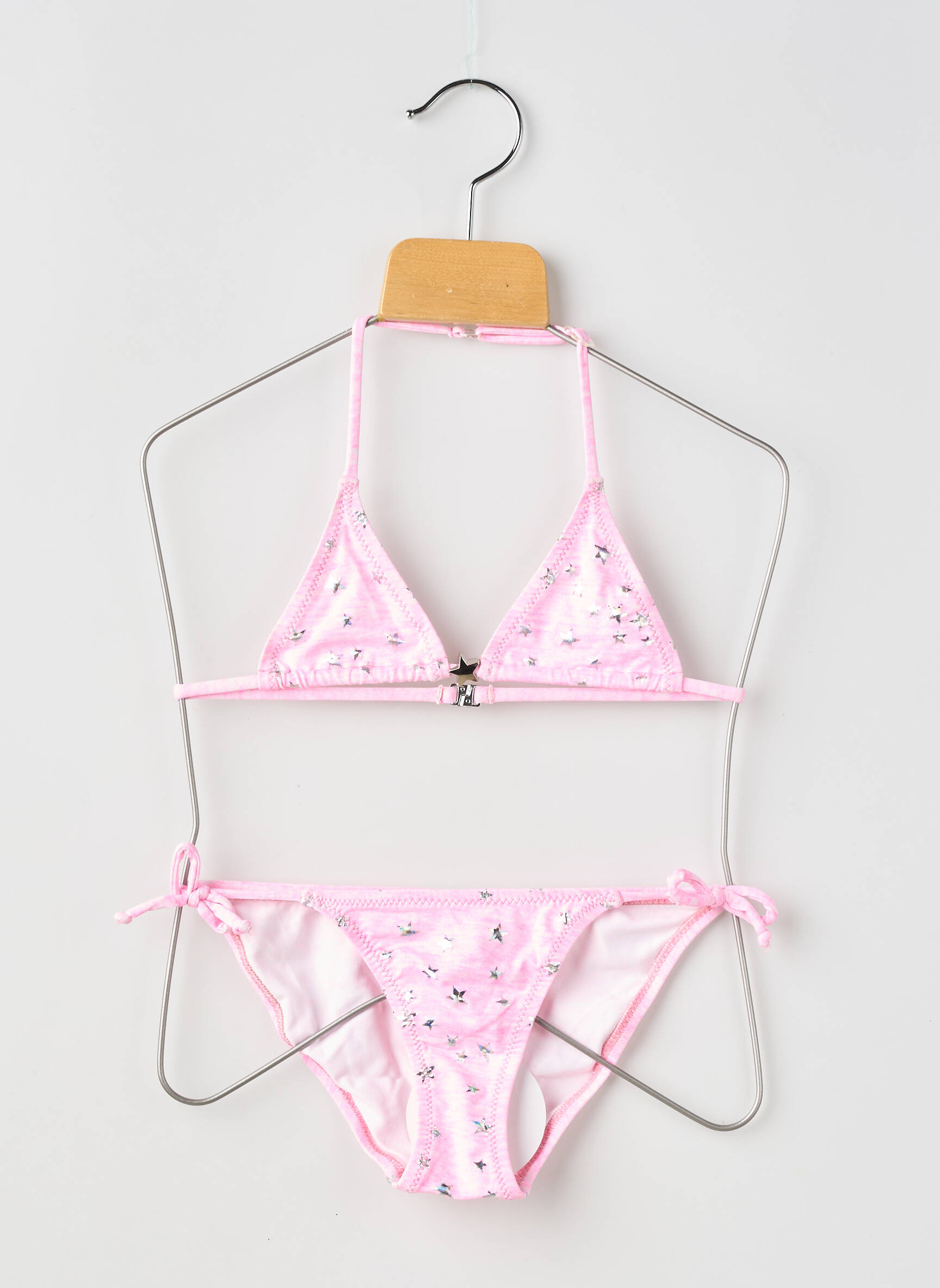 Maillot de bain 2 pièces bikini rose PRINCESSE ILOU fille