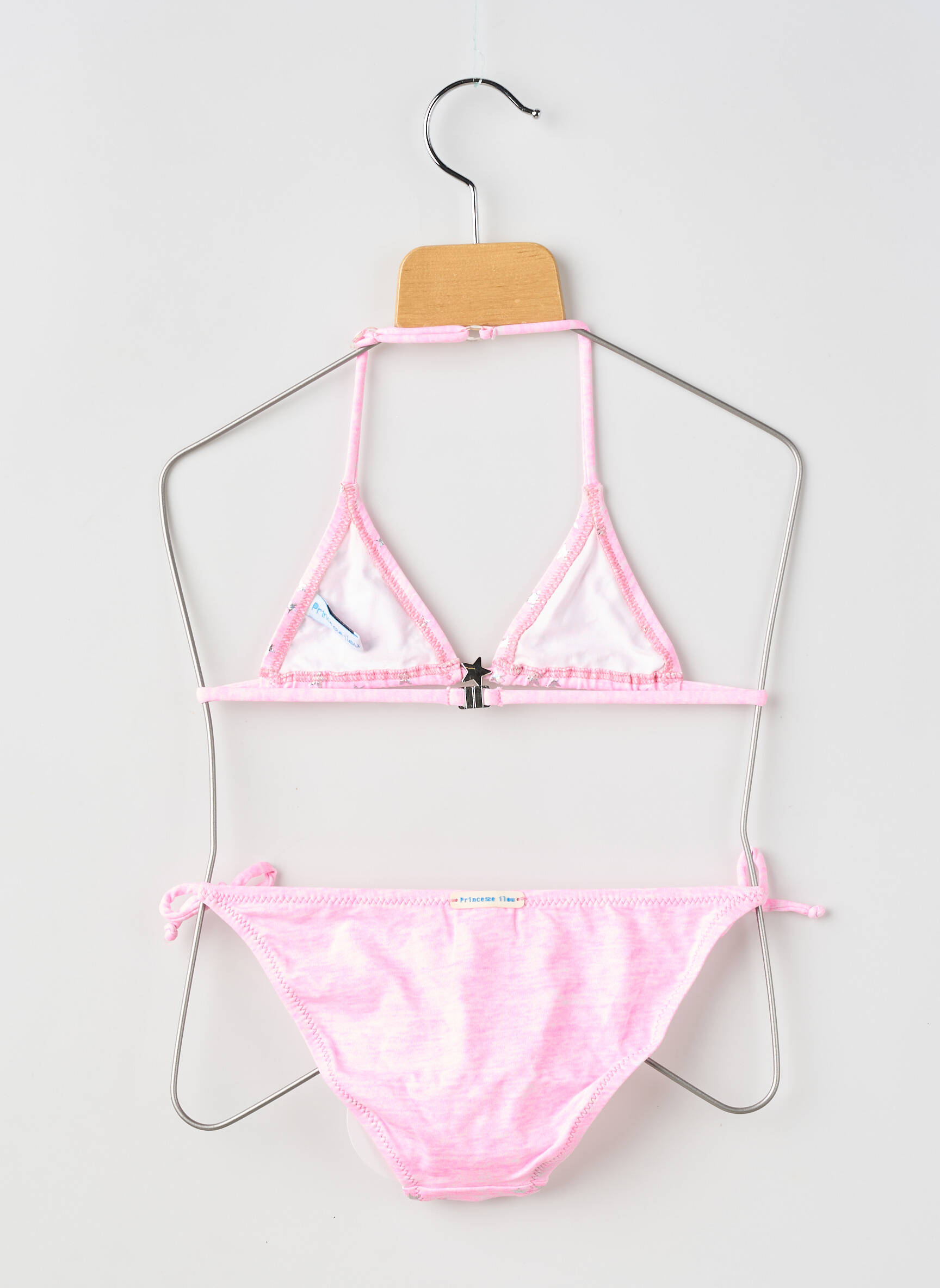 Maillot de bain 2 pièces bikini rose PRINCESSE ILOU fille