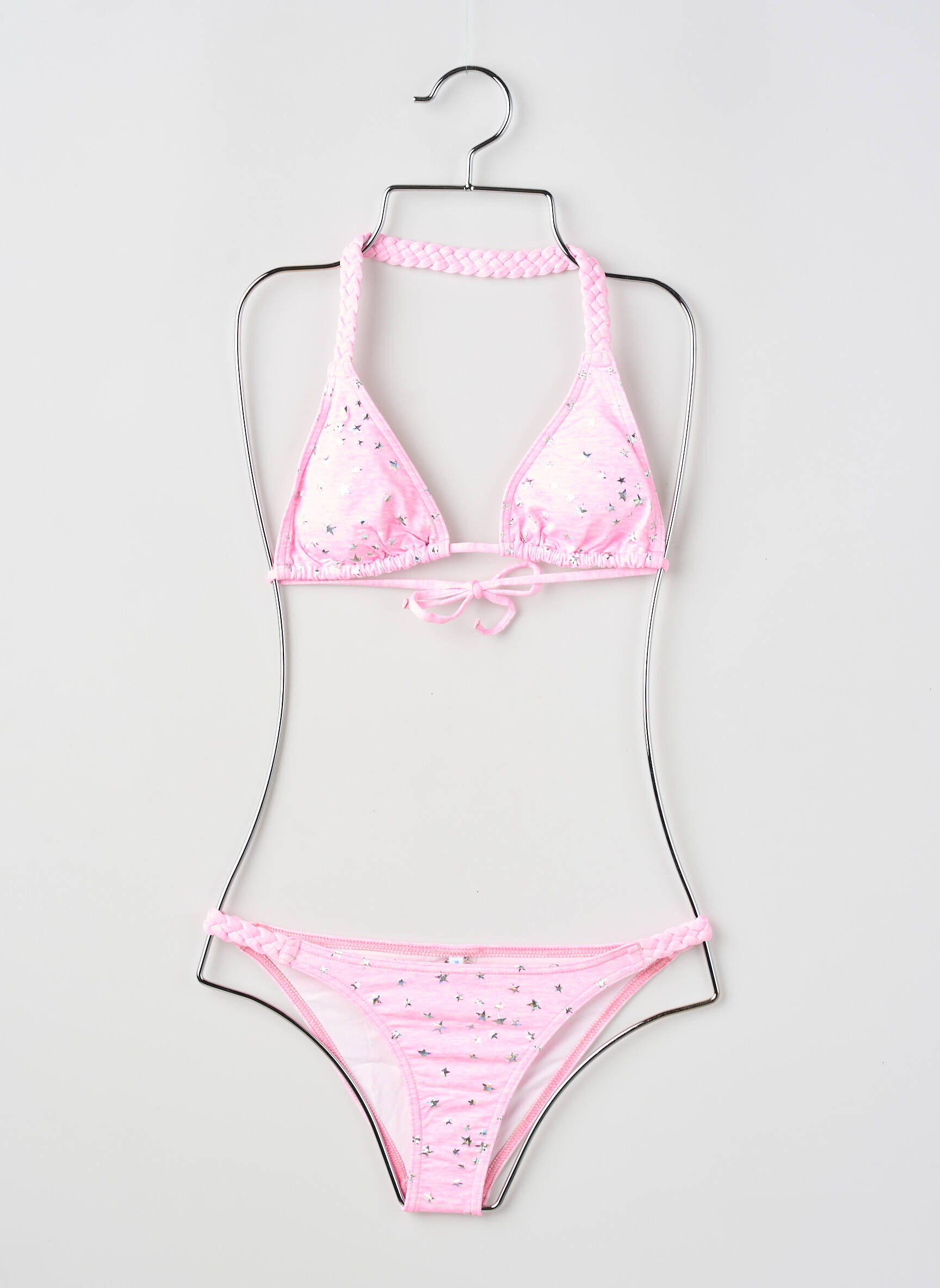 Maillot de bain 2 pièces stretch rose PRINCESSE ILOU fille