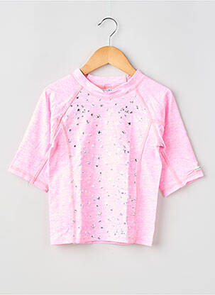 Top de bain stretch rose PRINCESSE ILOU fille