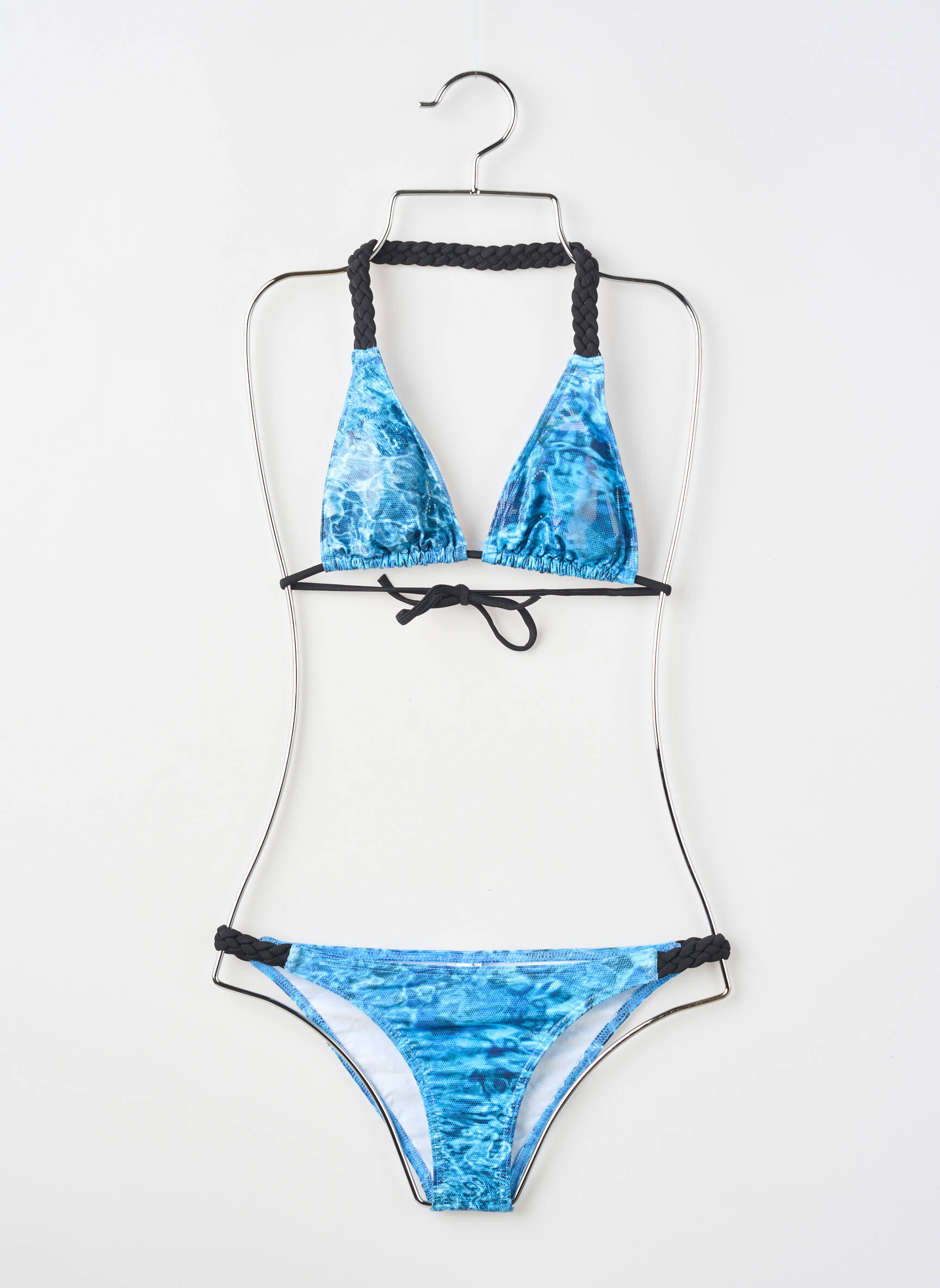 Maillot de bain 2 pièces stretch bleu PRINCESSE ILOU fille