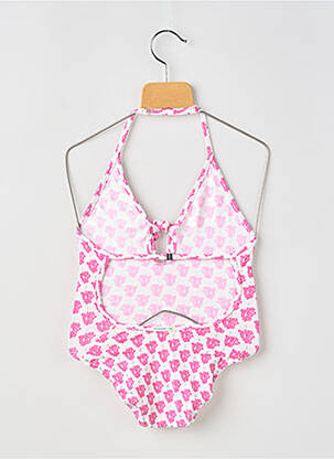 Maillot de bain 1 pièce haut triangles rose PRINCESSE ILOU fille