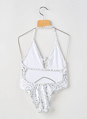 Maillot de bain 1 pièce haut triangles argent PRINCESSE ILOU fille