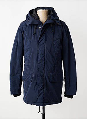 Doudoune manches longues a capuche bleu DAYTONA homme