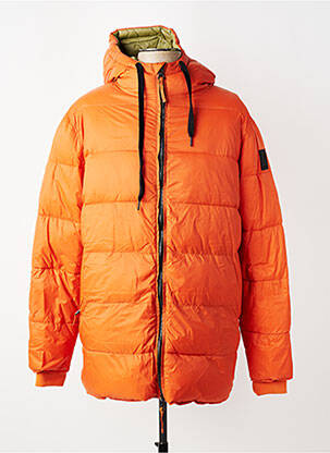 Doudoune manches longues a capuche orange DAYTONA homme