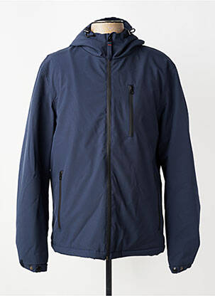 Veste casual finition intérieure fourrure synthétique bleu DAYTONA homme