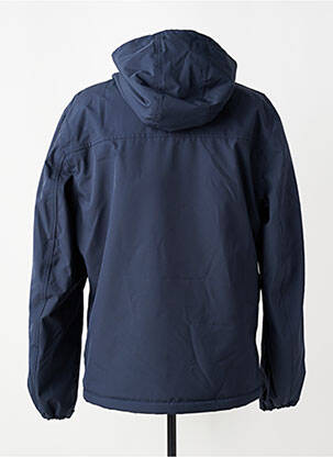 Veste casual finition intérieure fourrure synthétique bleu DAYTONA homme