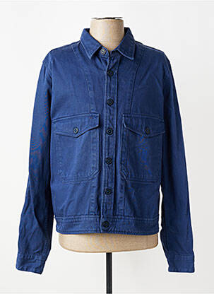 Veste casual fermeture boutonnée sur le devant bleu DAYTONA homme