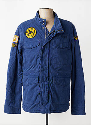 Parka manches longues sans capuche bleu DAYTONA homme