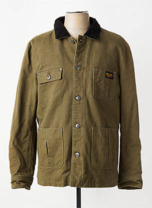 Parka manches longues sans capuche vert DAYTONA homme