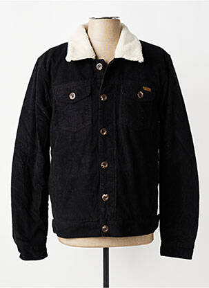 Veste casual finition intérieure fourrure synthétique noir DAYTONA homme