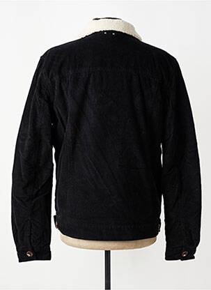 Veste casual finition intérieure fourrure synthétique noir DAYTONA homme