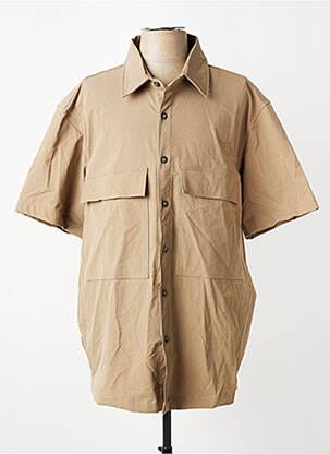 Chemise manches courtes poches beige DAYTONA homme