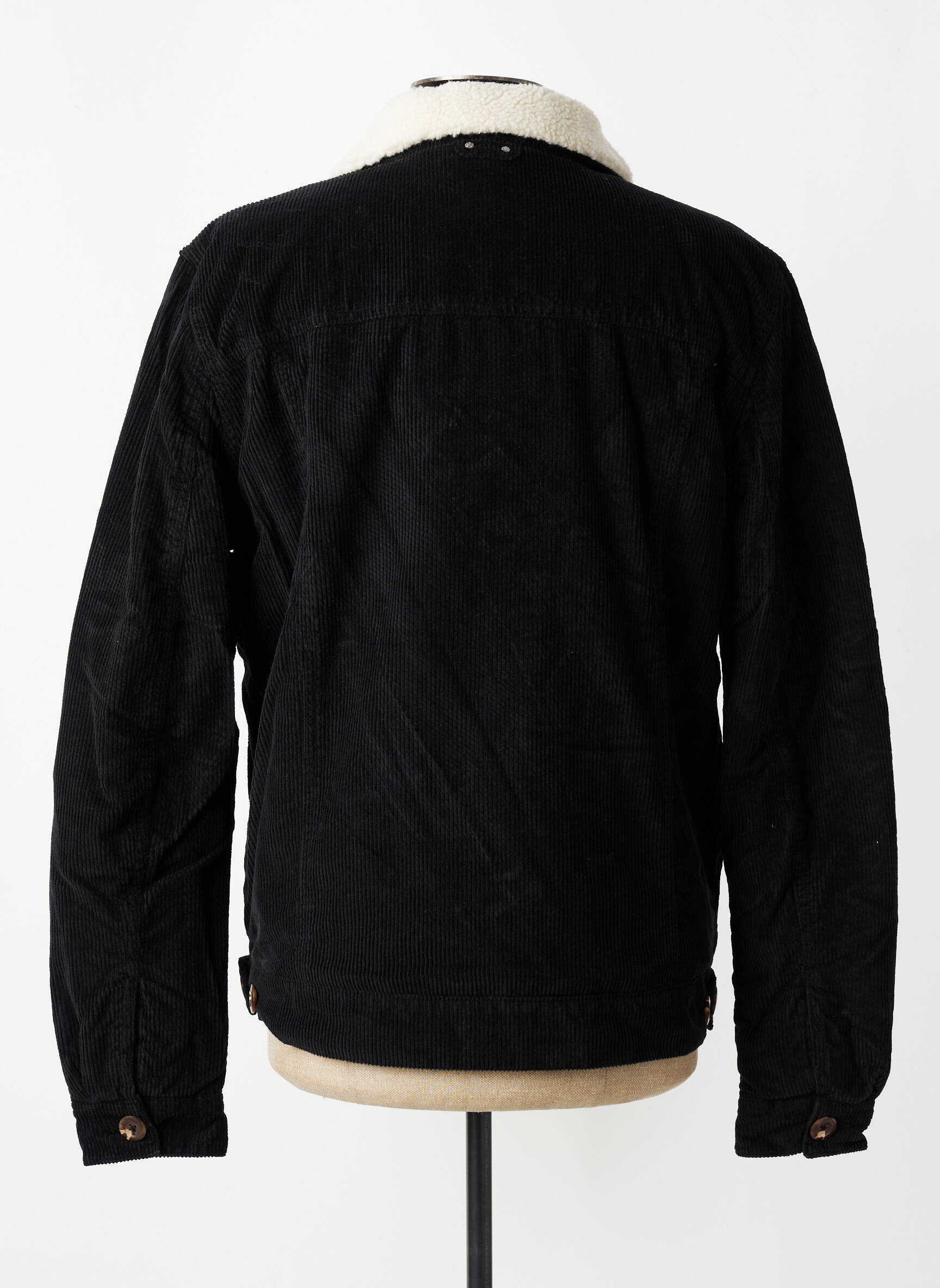 Veste casual finition intérieure fourrure synthétique noir DAYTONA homme