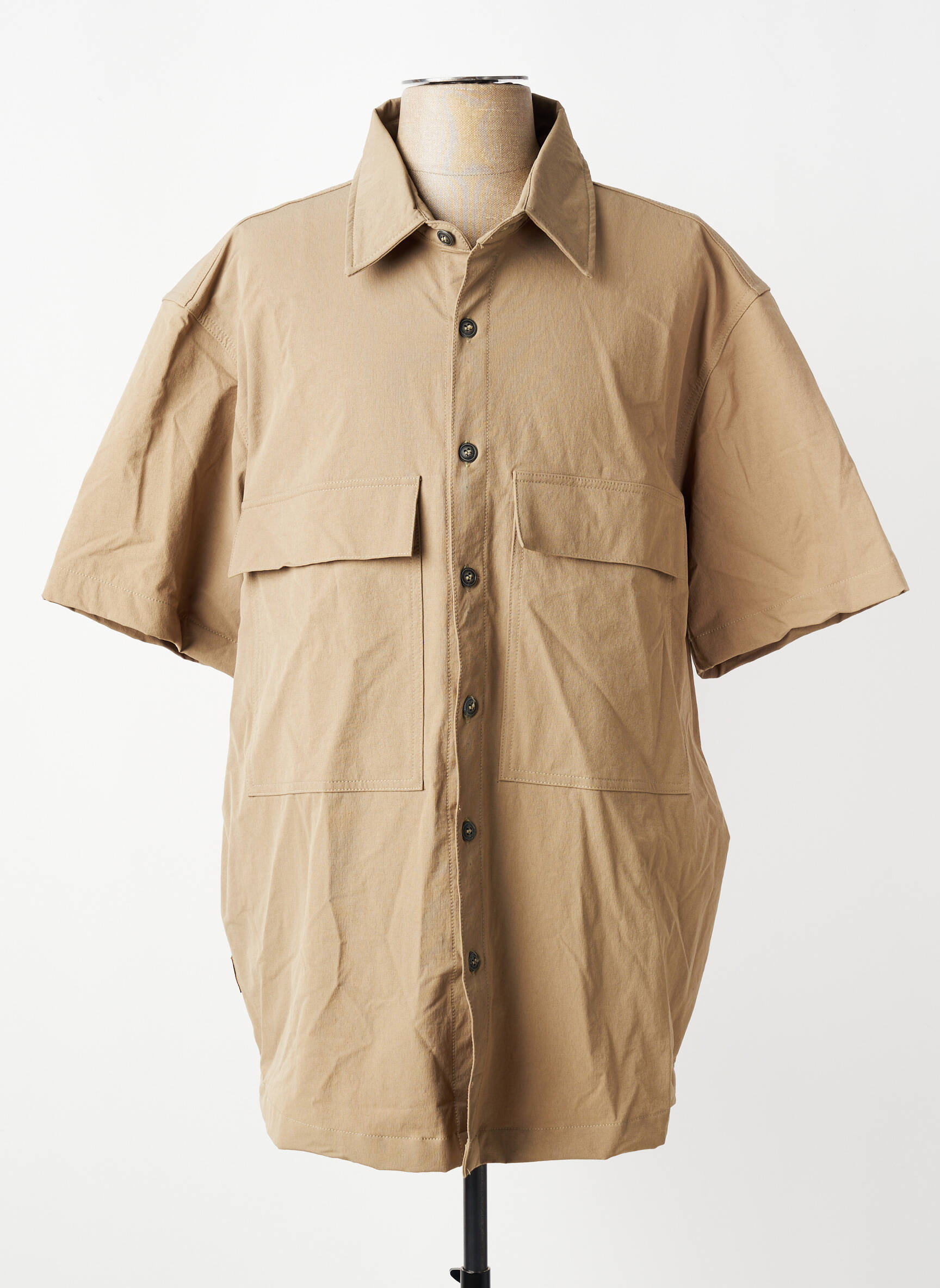 Chemise manches courtes poches beige DAYTONA homme