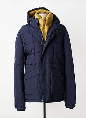 Doudoune poches a capuche bleu DAYTONA homme
