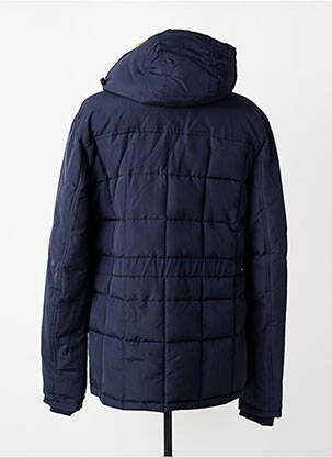 Doudoune poches a capuche bleu DAYTONA homme