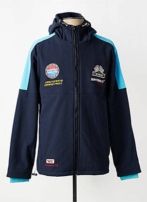 Veste casual poches bleu DAYTONA homme