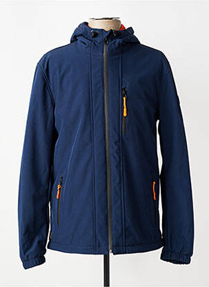 Veste casual poches bleu DAYTONA homme