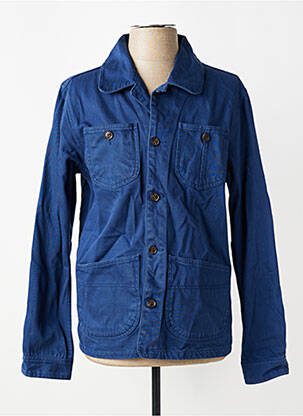 Veste casual fermeture boutonnée sur le devant bleu DAYTONA homme