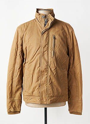 Blouson fermeture zippée sous rabat pressionné beige DAYTONA homme