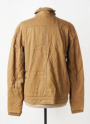 Blouson fermeture zippée sous rabat pressionné beige DAYTONA homme