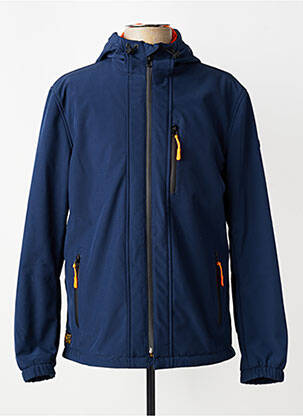 Veste casual fermeture boutonnée sur le devant bleu DAYTONA homme