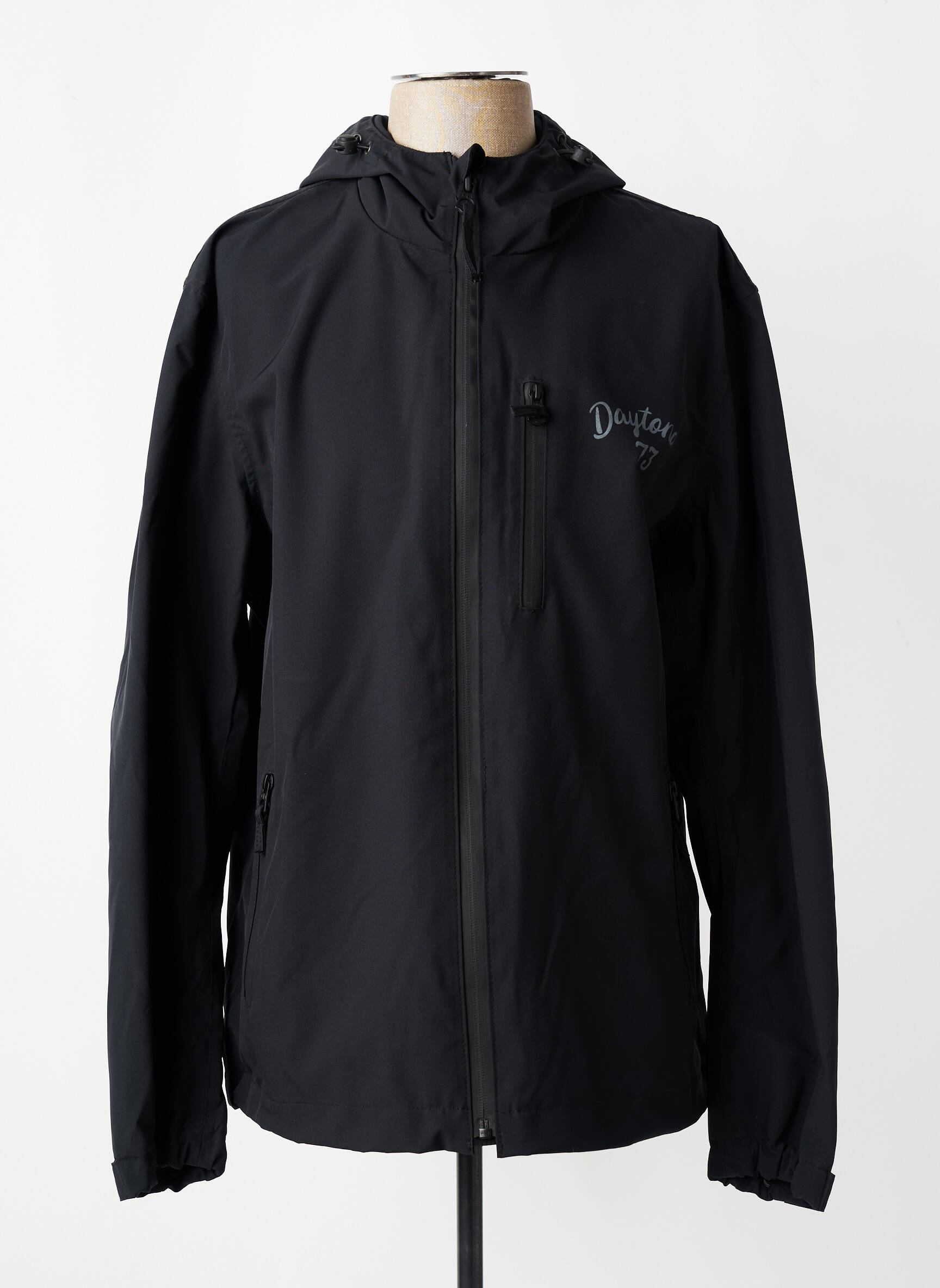 Coupe-vent poches a capuche noir DAYTONA homme