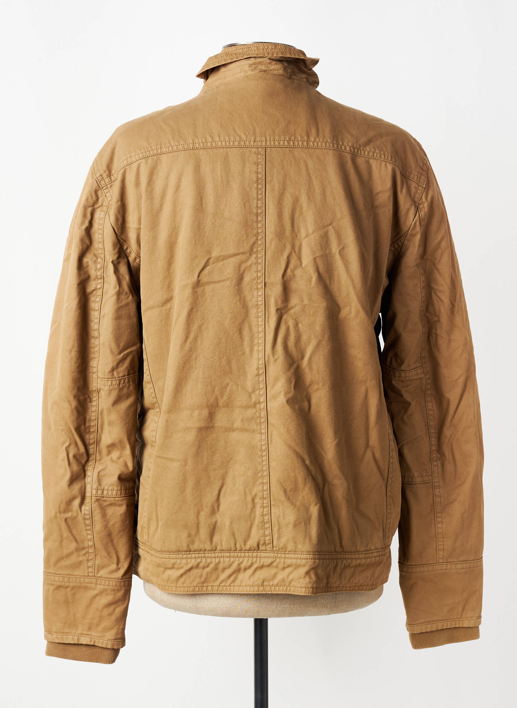 Blouson fermeture zippée sous rabat pressionné beige DAYTONA homme