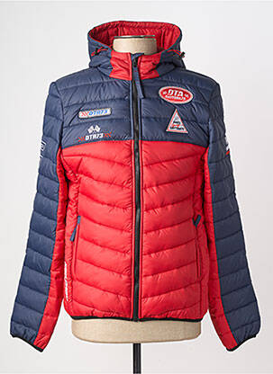 Doudoune poches a capuche rouge DAYTONA homme