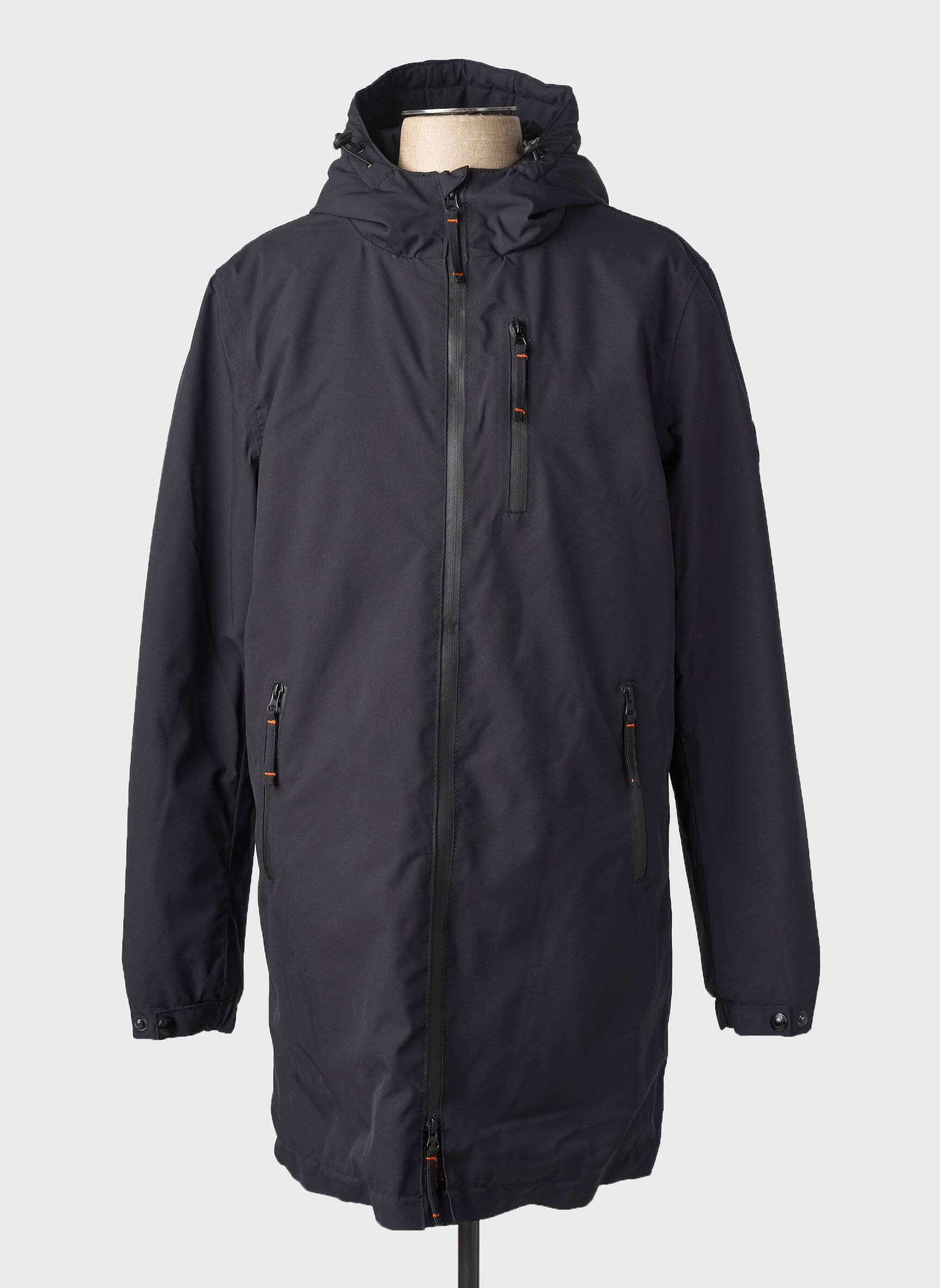 Doudoune poches a capuche noir DAYTONA homme