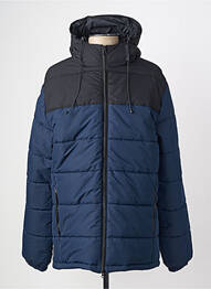 Doudoune poches a capuche bleu DAYTONA homme