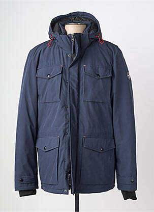 Doudoune poches a capuche bleu DAYTONA homme