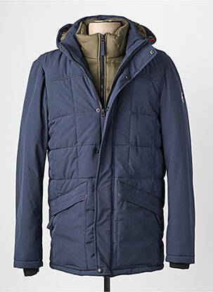 Doudoune poches a capuche bleu DAYTONA homme
