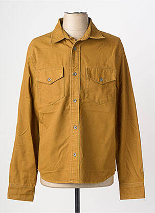 Chemise manches longues poches marron DAYTONA homme