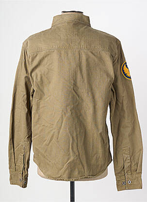 Chemise manches longues poches vert DAYTONA homme