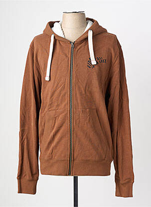 Veste casual resserrée sur le bas marron DAYTONA homme