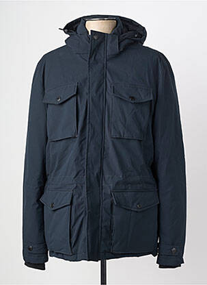 Parka manches longues a capuche bleu DAYTONA homme