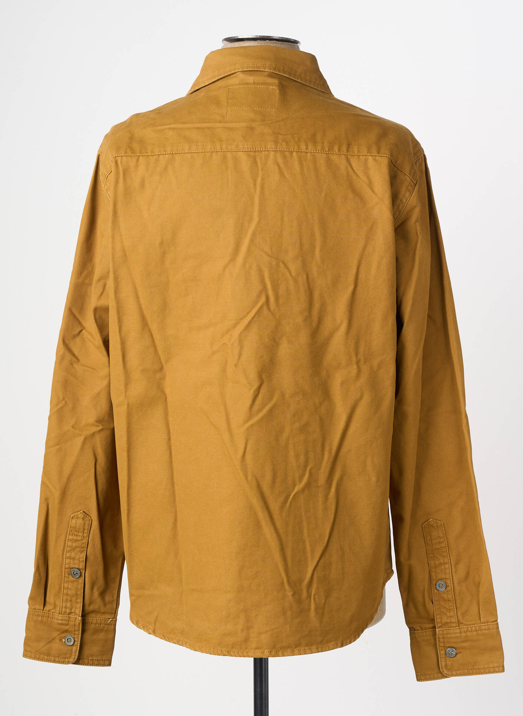 Chemise manches longues poches marron DAYTONA homme