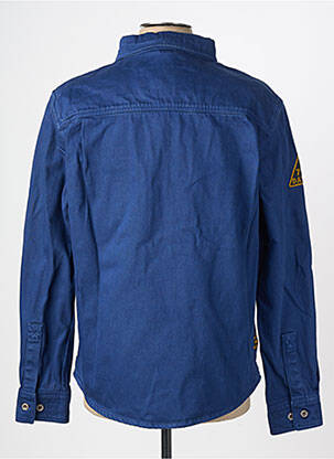 Chemise manches longues poches bleu DAYTONA homme