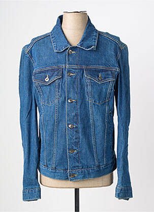 Veste casual fermeture boutonnée sur le devant bleu DAYTONA homme