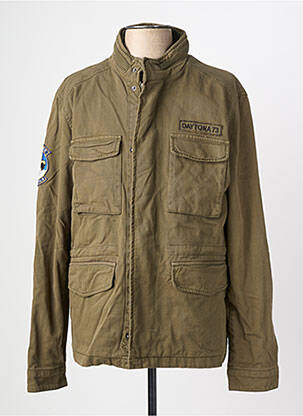 Parka manches longues sans capuche vert DAYTONA homme